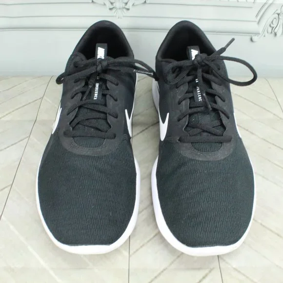 NIKE Men's Flex Experience RN 9 Black White Mesh Lace-up Running Shoes US 11 W - Picture 5 of 9